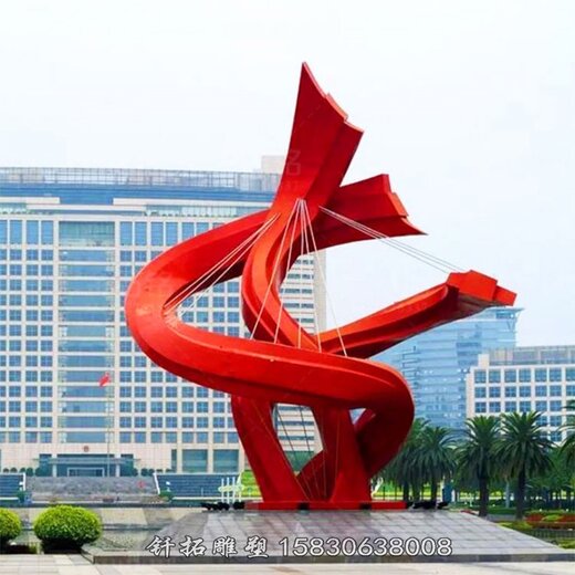 浙江創意不銹鋼雕塑-月亮飛鳥水景雕塑